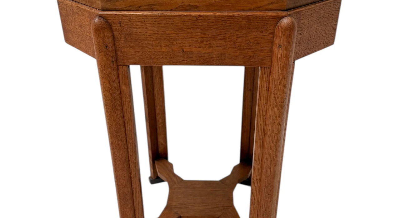 Art Deco Amsterdamse School Octagonal Side Table, 1920s